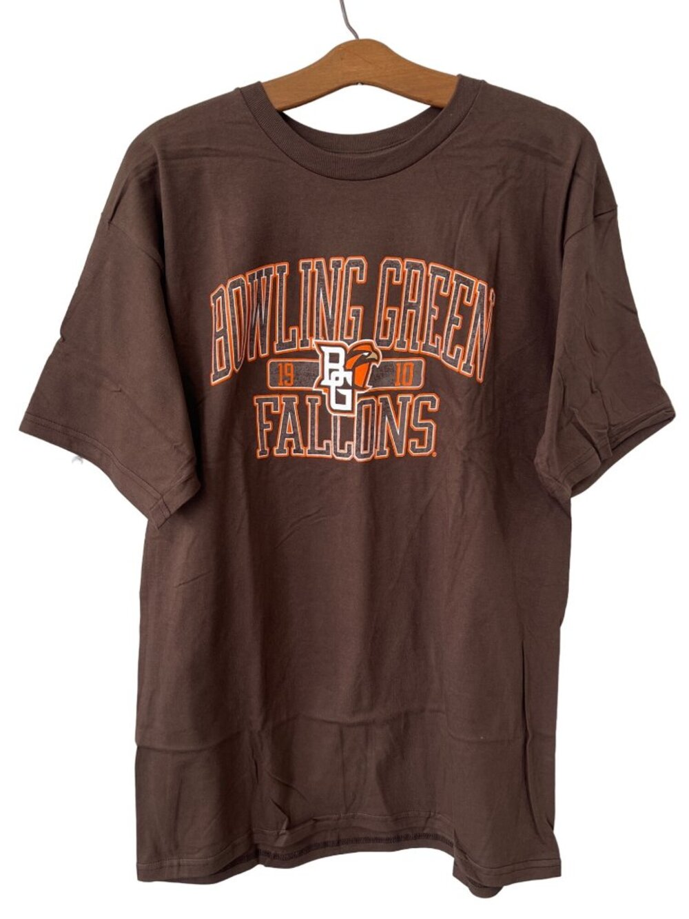 Blue 84 Graphic Tee Large Bowling Green Falcons Short Sleeve Chocolate Brown NEW
